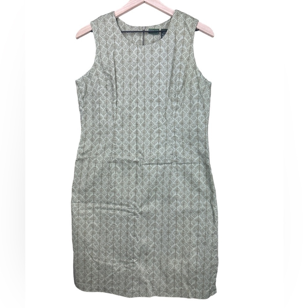 L.L. Bean Gray Patterned Dress
